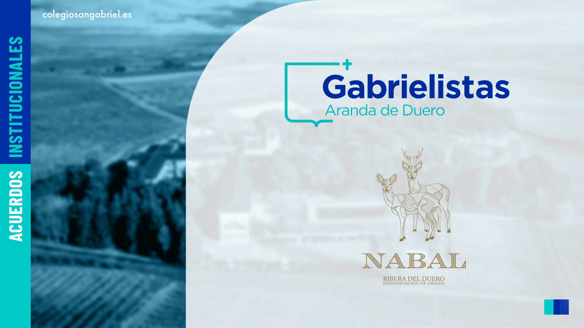 Gabrielistas y Bodegas Nabal unen fuerzas por el talento vitivinícola